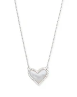 Ari Rhodium - Ivory Mother of Pearl Necklace