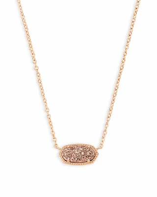 Elisa Rose Gold - Iridescent Drusy Necklace