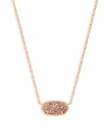 Elisa Rose Gold - Iridescent Drusy Necklace