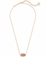 Elisa Rose Gold - Iridescent Drusy Necklace