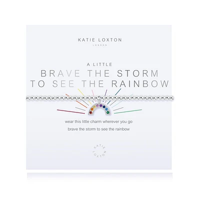 A Little Brave The Storm To See The Rainbow Bracelet