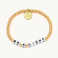 Solid Gold Filled Be A Light Bracelet - S/M