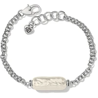 Pebble Pearl Double Link Bracelet