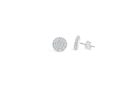 Pave Disk Earring