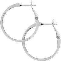 Contempo Medium Hoop Earrings Silver