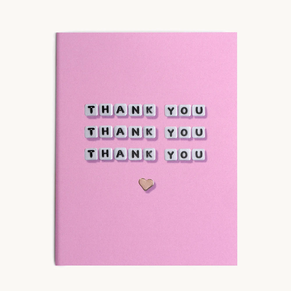 Thank You Thank You Thank You Card