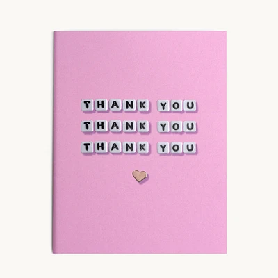 Thank You Thank You Thank You Card