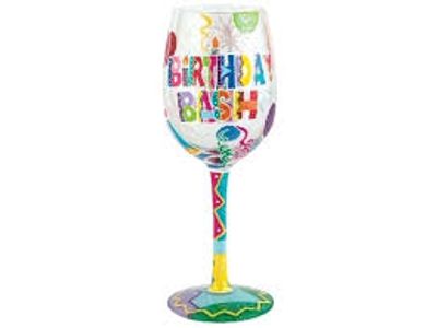 Lolita Birthday Bash Hand Painted Glass - Occasions Hallmark Gifts and More