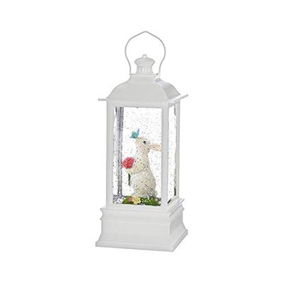 Rabbit with butterfly lighted water lantern - Occasions Hallmark Gifts and More