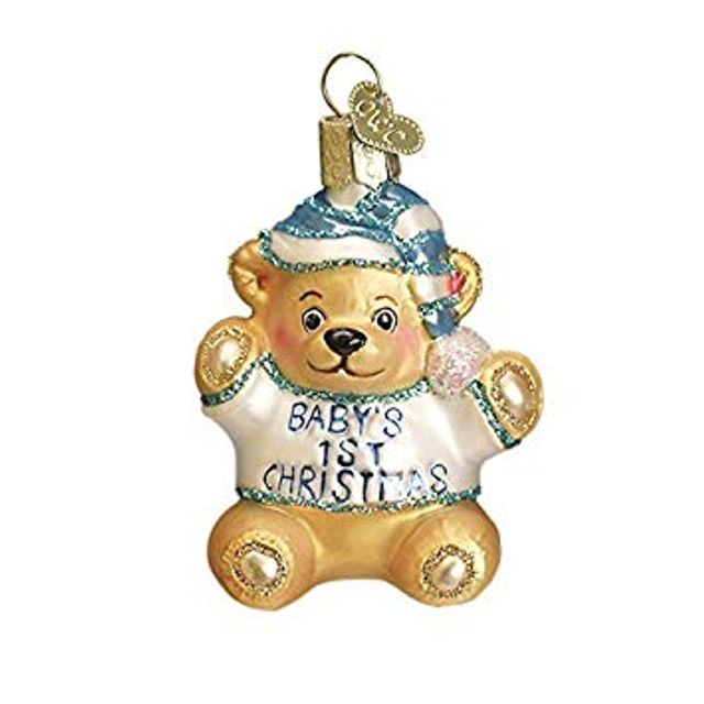 Baby's first Teddy bear ornament boy - Occasions Hallmark Gifts and More