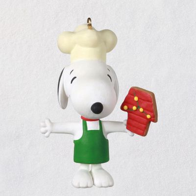 2021 Mini The Peanuts® Gang Baker Snoopy Ornament, 0.98" - Occasions Hallmark Gifts and More