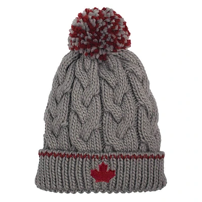 CABLE KNIT MAPLE LEAF TOQUE