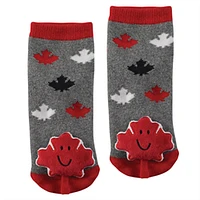 HAPPY LEAF PLUSH SOCKS