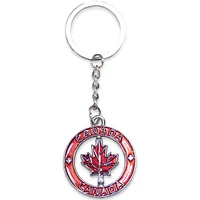 CANADA MAPLE LEAF SPINNER KEYCHAIN