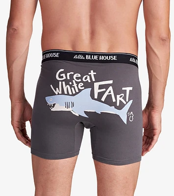 GREAT WHITE FART BOXERS