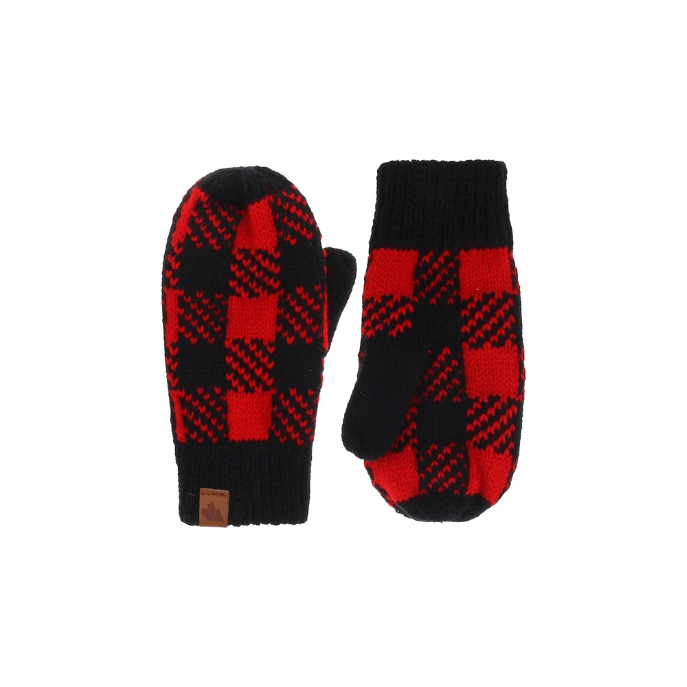 PLAID MITTS