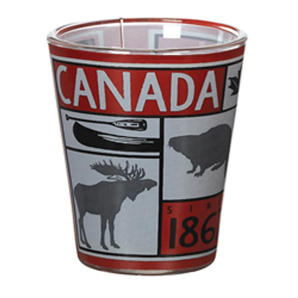 CANADA ICONS SHOT GLASS