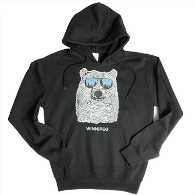 BEAR WEARING SHADES WINNIPEG HOODIE