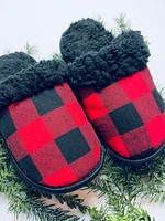 PLAID SLIPPERS