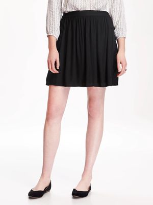 Fit & Flare Drapey Skirt for Women