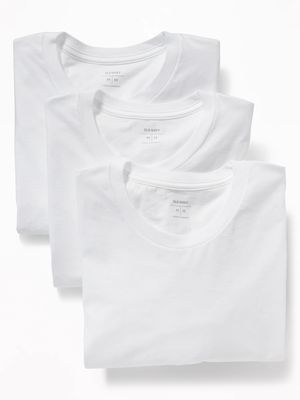 Go-Dry Crew-Neck T-Shirts 3-Pack for Men