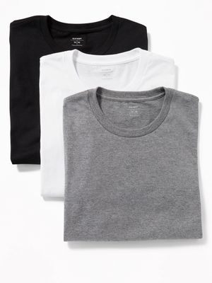 Go-Dry Crew-Neck T-Shirts 3-Pack for Men