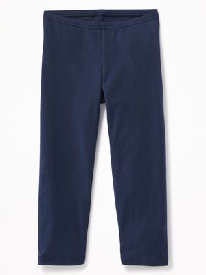 Short Crop Jersey Leggings for Girls