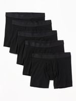 Soft-Washed Built-In Flex Boxer-Briefs Underwear 5-Pack - 6.25-inch inseam
