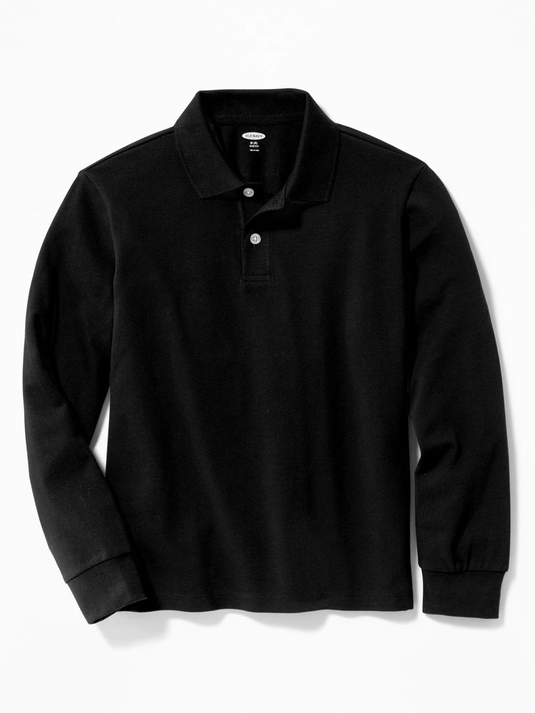 Old Navy Men's Long-Sleeve Uniform Pique Polo - - Size XXL