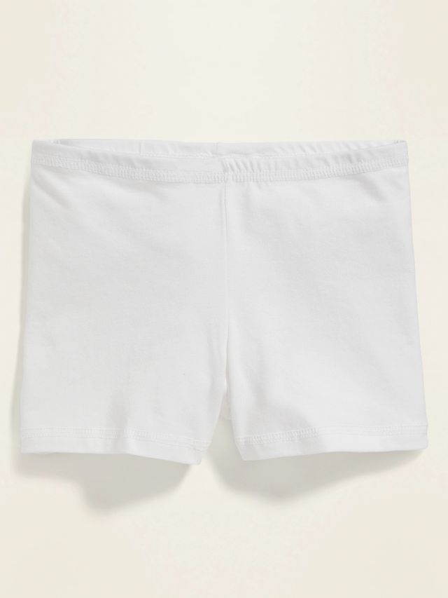 Long Jersey Biker Shorts 3-Pack For Girls
