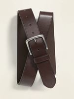 Brown Faux-Leather Belt for Men
