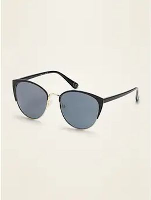 Half-Frame Cat-Eye Sunglasses for Women