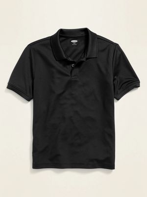 Moisture-Wicking School Uniform Polo Shirt for Boys