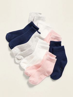 Unisex Crew Socks 8-Pack For Toddler & Baby
