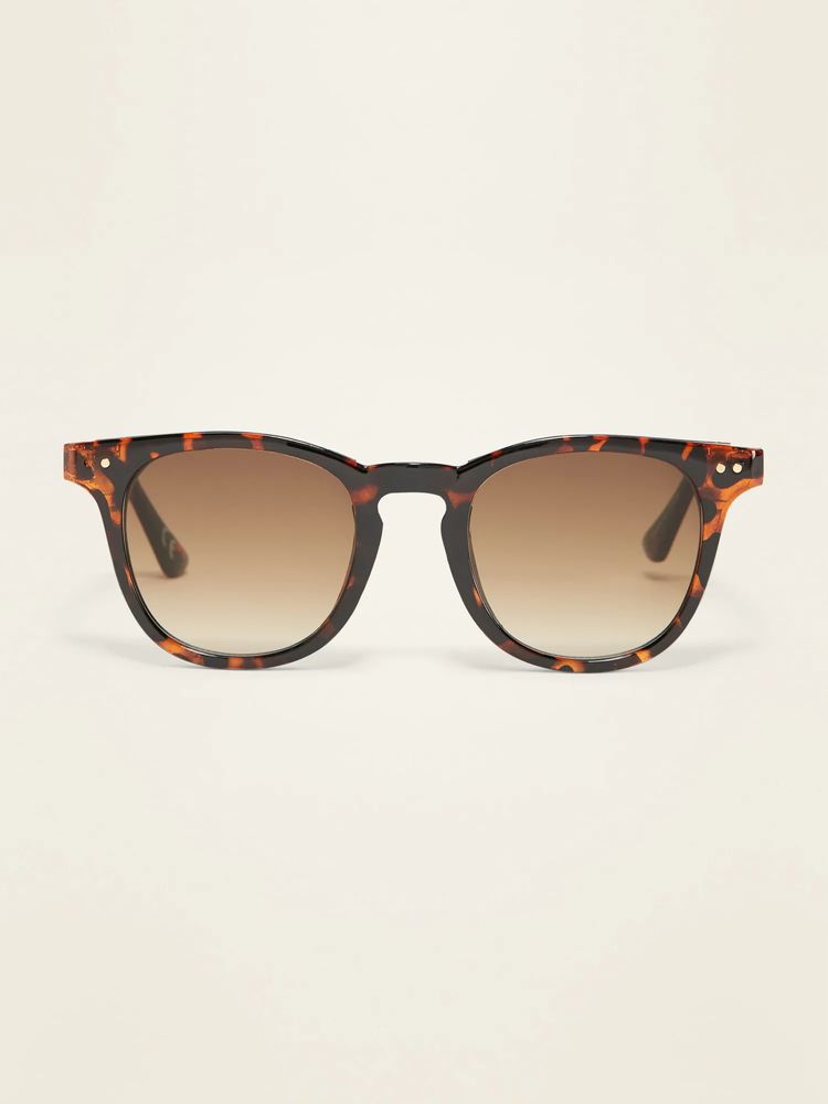 Gender-Neutral Classic Thick-Framed Sunglasses for Adults