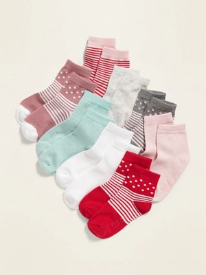 Unisex Crew Socks 8-Pack for Toddler & Baby