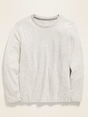 Slub-Knit Long-Sleeve T-Shirt for Boys