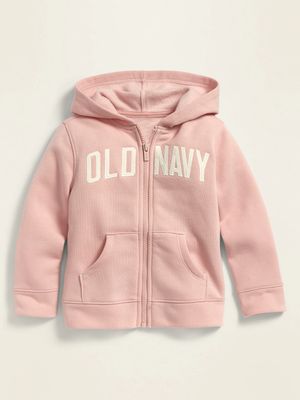 Unisex Logo-Graphic Zip Hoodie for Toddler