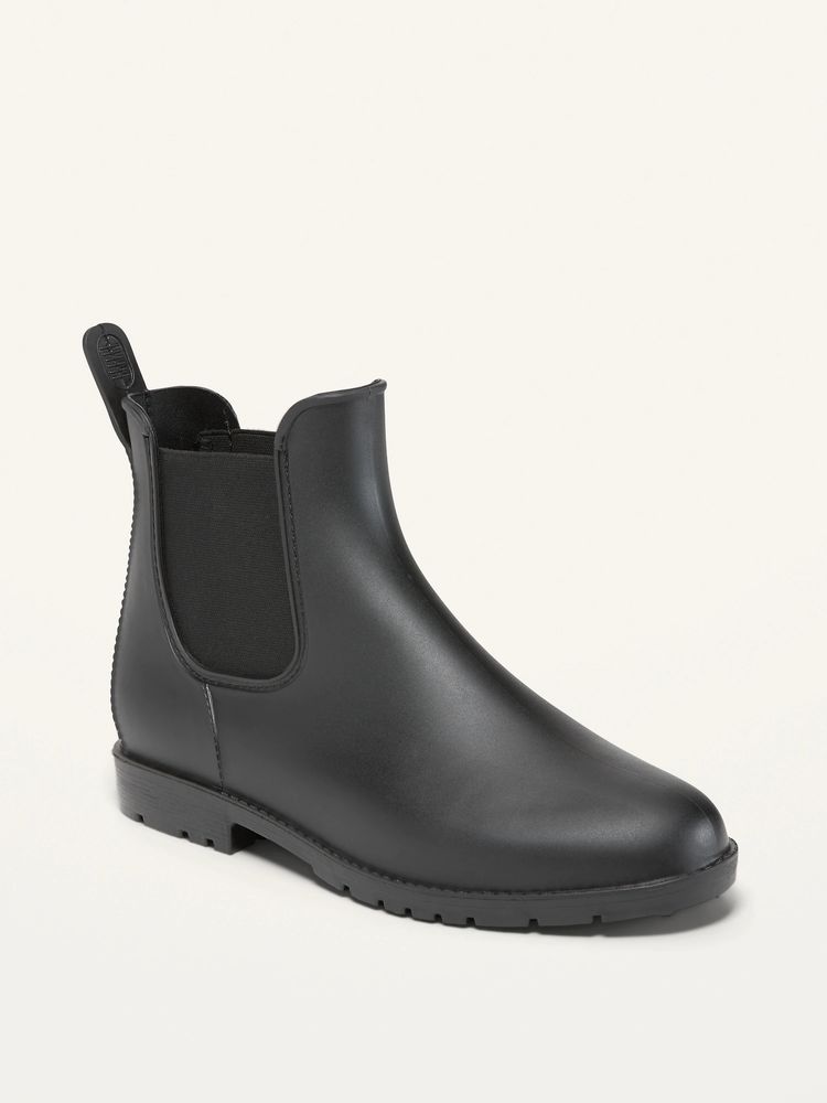 Water-Repellent Pull-On Rain Boots For Women