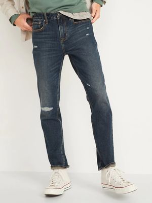 Athletic Taper Built-In Flex Ripped Jeans for Men
