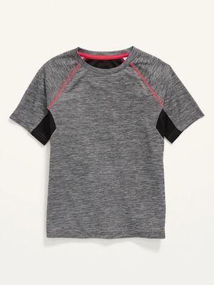 Go-Dry Color-Blocked Mesh Performance T-Shirt for Boys