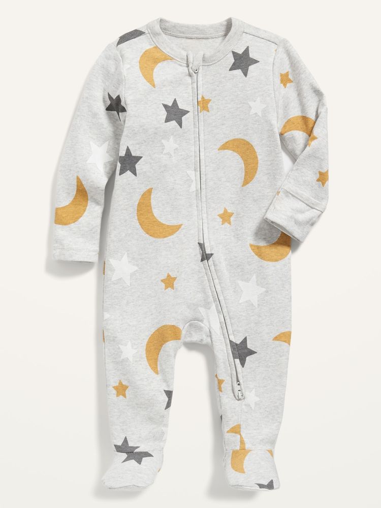 Unisex Printed Sleep & Play Footed One-Piece for Baby