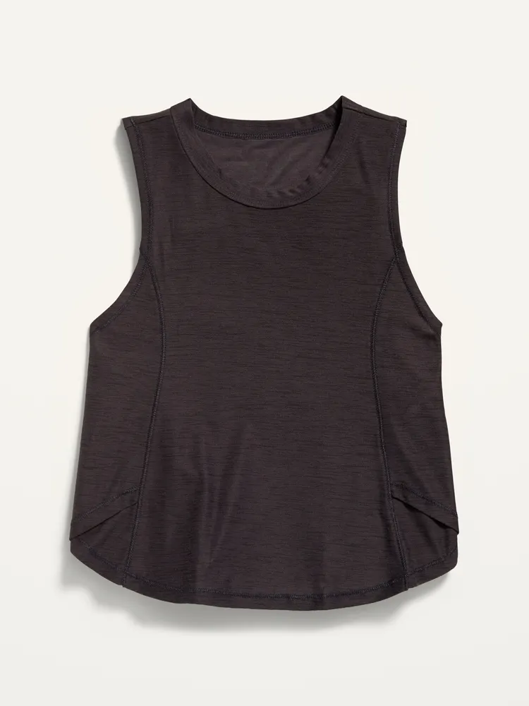 Breathe ON Cropped Racerback Tank Top