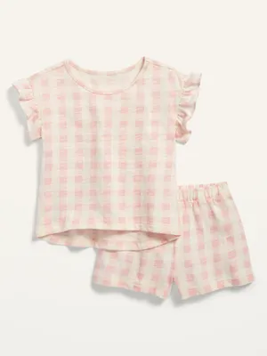 Short-Sleeve Dress & Leggings Set for Baby