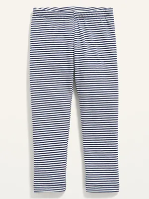 Full-Length Rib-Knit Pocket Leggings for Toddler Girls