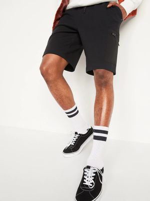 Dynamic Fleece Cargo Jogger Shorts for Men - 9-inch inseam