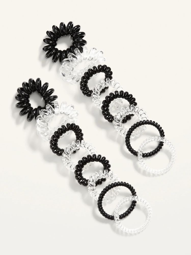 Spiral Hair Ties 16-Pack for Adults