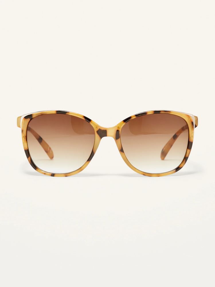 Tortoiseshell Square-Frame Sunglasses For Women