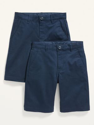 Straight Uniform Shorts 2-Pack for Boys (At Knee