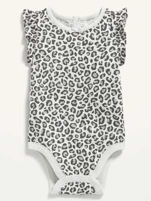 Unisex Ruffle-Sleeve Bodysuit for Baby